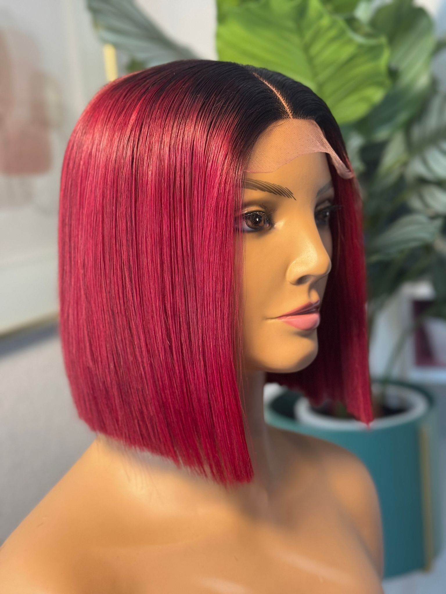 Red Short Wig (Already made)